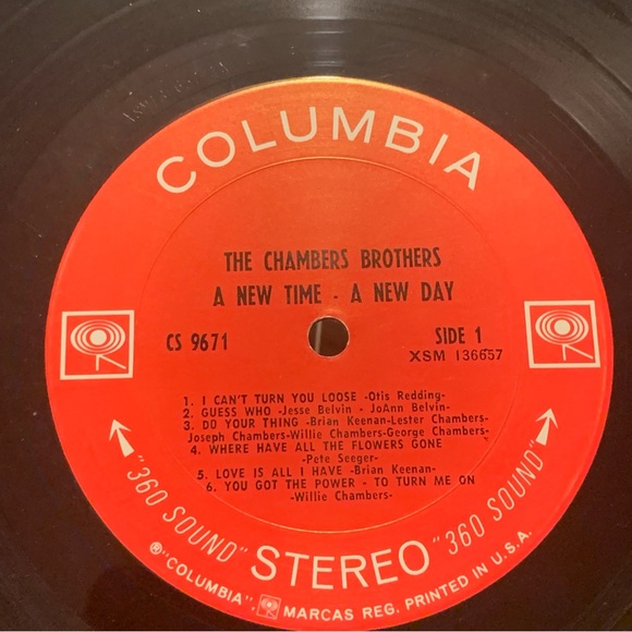 CHAMBERS BROTHERS A New Time A New Day LP 1968 Columbia CS9671 Soul Funk Vinyl - Picture 10 of 10